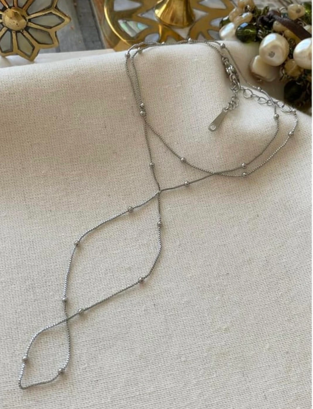 image_1950-68.webp Silver Dorikalı Mini Kare Zincir Şahmeran - Görsel 1