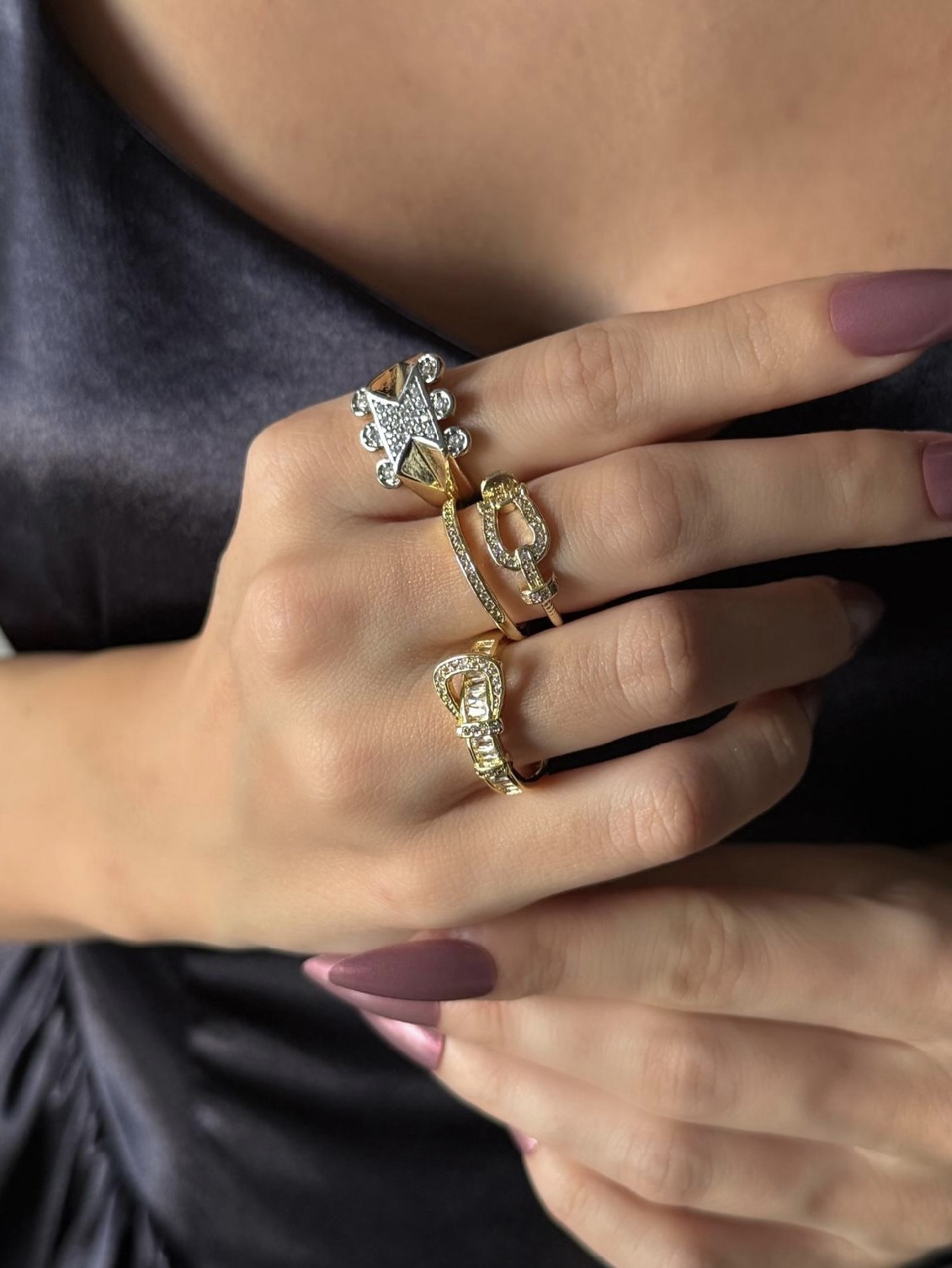 screenshot-52 Gold İki Sıralı Kemer Yüzük - Görsel 1